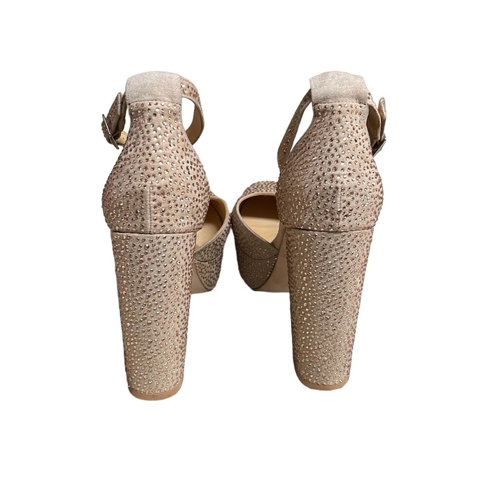 Bill Blass Ellie Sequined Platform Heels Size 9 - Picture 5 of 7